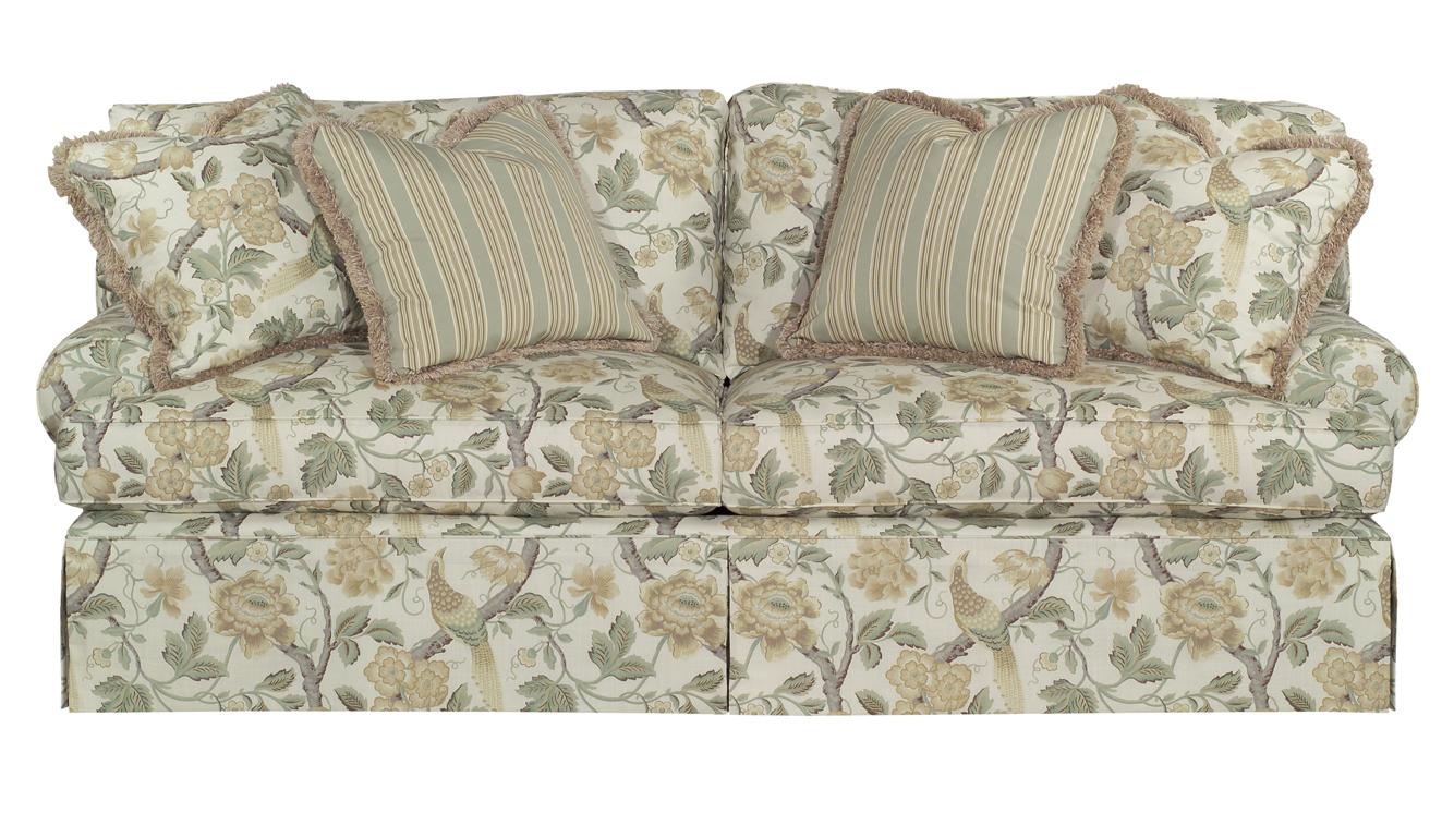Kincaid Furniture Tulsa Skirted Stationary Sofa AHFA Sofa